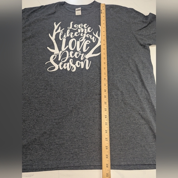 "Love Me Like You Love Deer Season" T-Shirt Funny Hunting Wife Humor, Size 2X - Picture 9 of 9